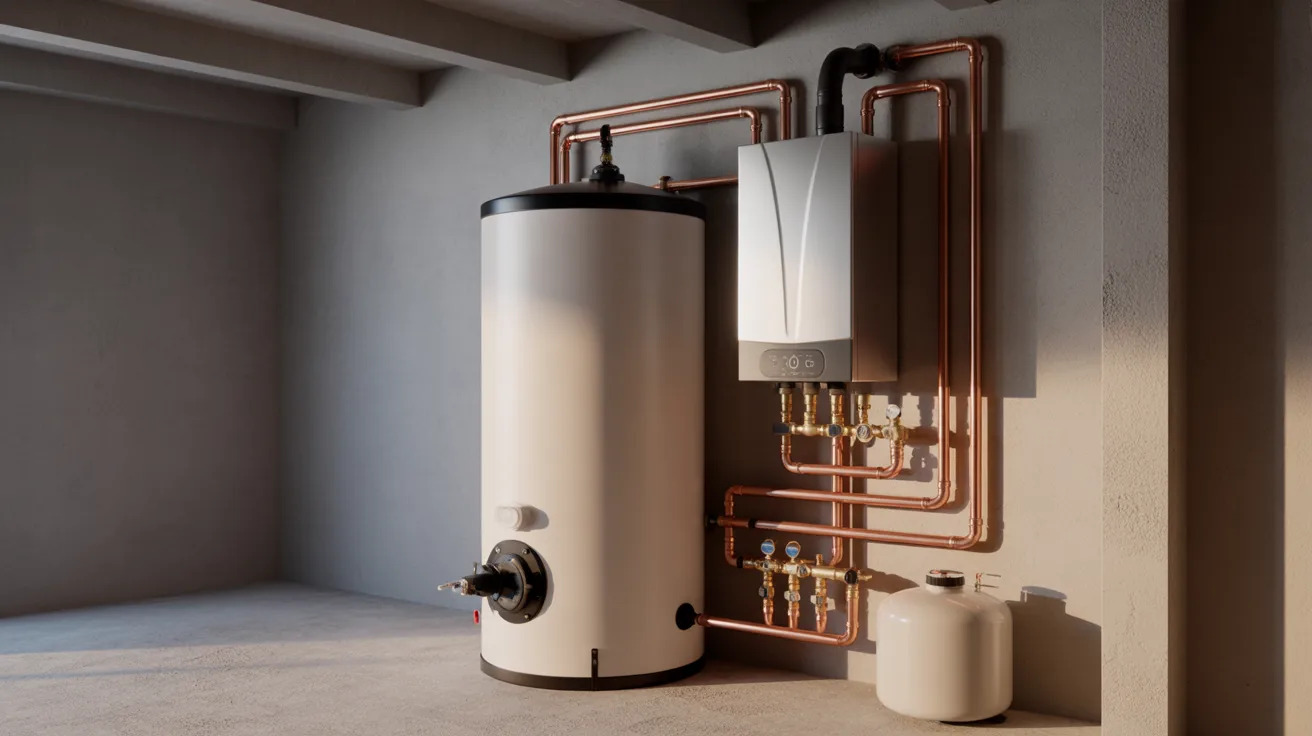 Installera vattenburen elpanna