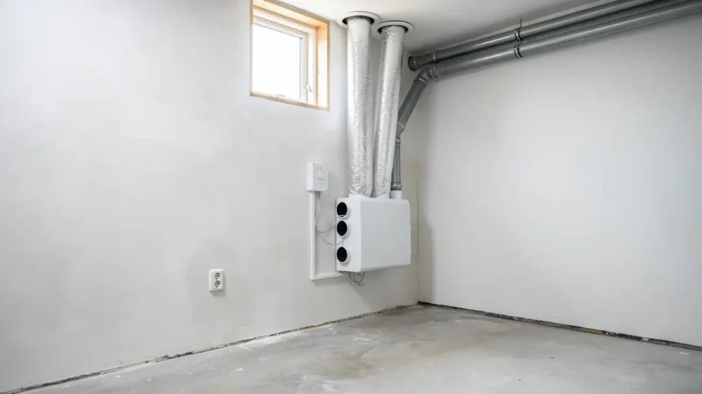 installation av ftx ventilation med mekanisk varmevaxling i orby alvsjo 1580